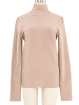 Celine Nude Turtleneck Top arcadeshops.com