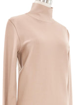 Celine Nude Turtleneck Top arcadeshops.com