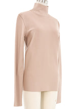 Celine Nude Turtleneck Top arcadeshops.com