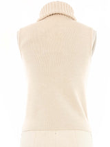 2000 Chanel Sleeveless Sweater Top arcadeshops.com