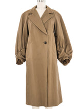 Dries Van Noten Puff Sleeve Trench Coat Outerwear arcadeshops.com