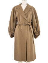 Dries Van Noten Puff Sleeve Trench Coat Outerwear arcadeshops.com