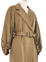 Dries Van Noten Puff Sleeve Trench Coat Outerwear arcadeshops.com