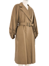 Dries Van Noten Puff Sleeve Trench Coat Outerwear arcadeshops.com