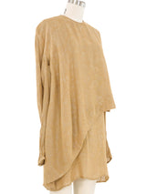 1980s Giorgio Armani Bronze Asymmetrical Tunic Top arcadeshops.com