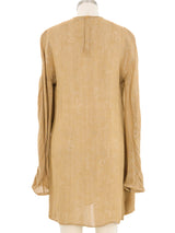1980s Giorgio Armani Bronze Asymmetrical Tunic Top arcadeshops.com