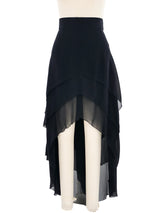 1990s Karl Lagerfeld Layered Chiffon Skirt Bottom arcadeshops.com
