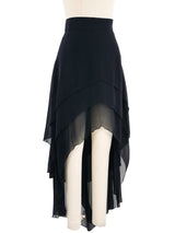 1990s Karl Lagerfeld Layered Chiffon Skirt Bottom arcadeshops.com
