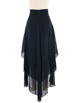 1990s Karl Lagerfeld Layered Chiffon Skirt Bottom arcadeshops.com