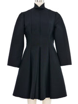 1950s Pleated Mock Neck Dress Dress arcadeshops.com