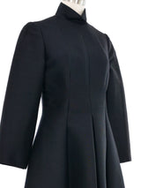 1950s Pleated Mock Neck Dress Dress arcadeshops.com