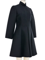 1950s Pleated Mock Neck Dress Dress arcadeshops.com