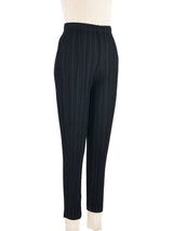 Issey Miyake Black Pleats Please Cropped Pants Bottom arcadeshops.com