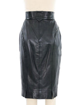 1980s Alaia Leather Skirt Bottom arcadeshops.com