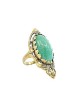 1960s Turquoise Cabochon Ring Fine Jewelry arcadeshops.com