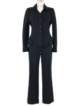 2000s Christian Dior Black Wool Suit Jacket arcadeshops.com