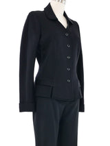 2000s Christian Dior Black Wool Suit Jacket arcadeshops.com