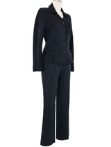 2000s Christian Dior Black Wool Suit Jacket arcadeshops.com