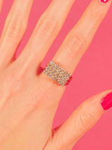 14k Diamond Pyramid Ring Fine Jewelry arcadeshops.com