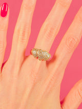 14k Triple Heart Diamond Ring Fine Jewelry arcadeshops.com