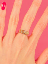 14k Diamond Heart Band Fine Jewelry arcadeshops.com