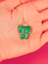 14k Articulated Malachite Charm Fine Jewelry arcadeshops.com