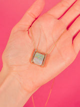 14k Opal Diamond Pendant Necklace Fine Jewelry arcadeshops.com
