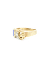 14k Diamond And Lapiz Buckle Ring Fine Jewelry arcadeshops.com