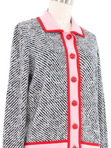 Escada Zig Zag Cardigan Top arcadeshops.com
