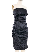 2000s Dolce & Gabbana Ruched Strapless Dress Dress arcadeshops.com