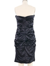 2000s Dolce & Gabbana Ruched Strapless Dress Dress arcadeshops.com