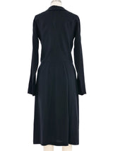 2002 Gucci Ruched Waist Silk Shirt Dress Dress arcadeshops.com