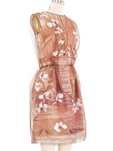 2008 Dolce & Gabbana Hand Painted Floral Silk Organza Dress Dress arcadeshops.com