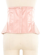 Dolce & Gabbana Pink Silk Corset Waist Belt Accessory arcadeshops.com