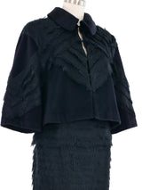 1990s Herve Leger Layered Chiffon Three Piece Skirt Suit Suit arcadeshops.com