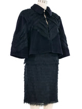 1990s Herve Leger Layered Chiffon Three Piece Skirt Suit Suit arcadeshops.com