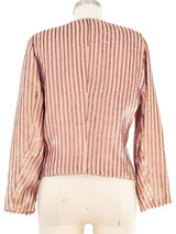 1980s Escada Candy Striped Crop Jacket Jacket arcadeshops.com