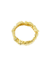 Goldtone Organic Metal Hinged Bracelet Accessory arcadeshops.com