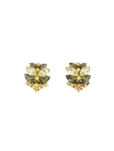 Rhinestone Leaf Earrings accessory arcadeshops.com