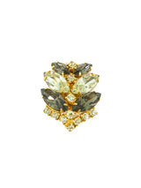 Rhinestone Leaf Earrings accessory arcadeshops.com