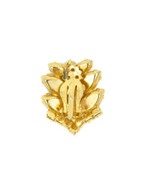 Rhinestone Leaf Earrings accessory arcadeshops.com