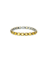 Yellow Crystal Tennis Bracelet Accessory arcadeshops.com