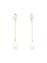 Trifari Pearl Drop Earrings accessory arcadeshops.com