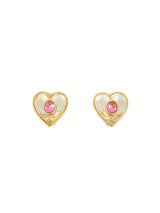 Givenchy Lucite and Crystal Heart Earrings Accessory arcadeshops.com
