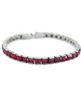 Red Crystal Tennis Bracelet Accessory arcadeshops.com