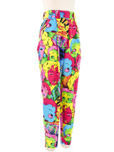 1991 Versace Pop Art Andy Warhol Marilyn Monroe X Betty Boop Trousers Bottom arcadeshops.com