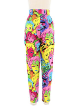 1991 Versace Pop Art Andy Warhol Marilyn Monroe X Betty Boop Trousers Bottom arcadeshops.com