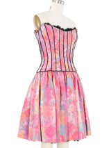 Bob Mackie Rainbow Strapless Dress Dress arcadeshops.com