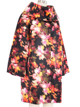2008 Versace Silk Watercolor Printed Coat Outerwear arcadeshops.com