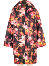 2008 Versace Silk Watercolor Printed Coat Outerwear arcadeshops.com